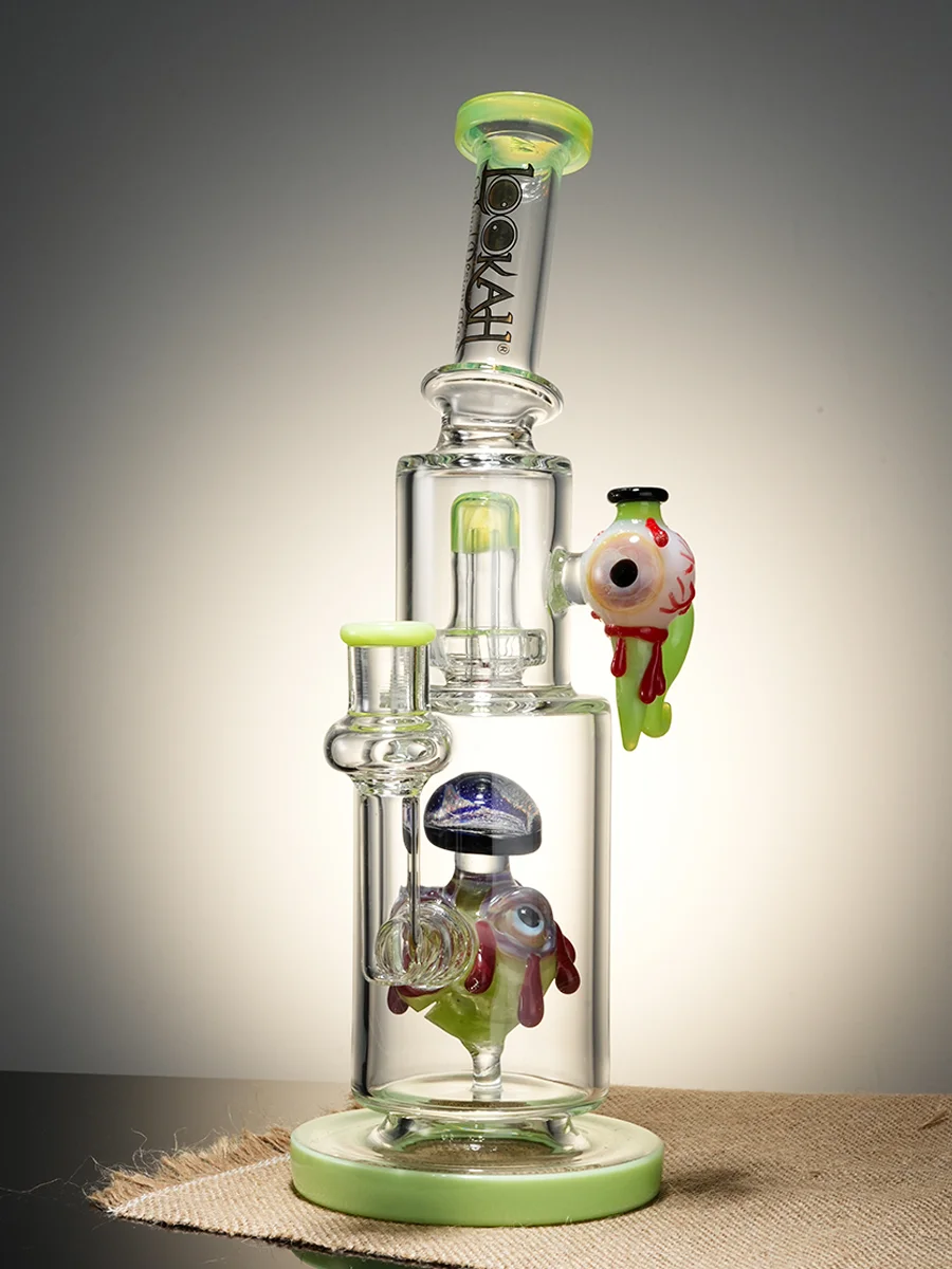 Lookah Bong Dual Chamber Evil Eye Water Pipe5