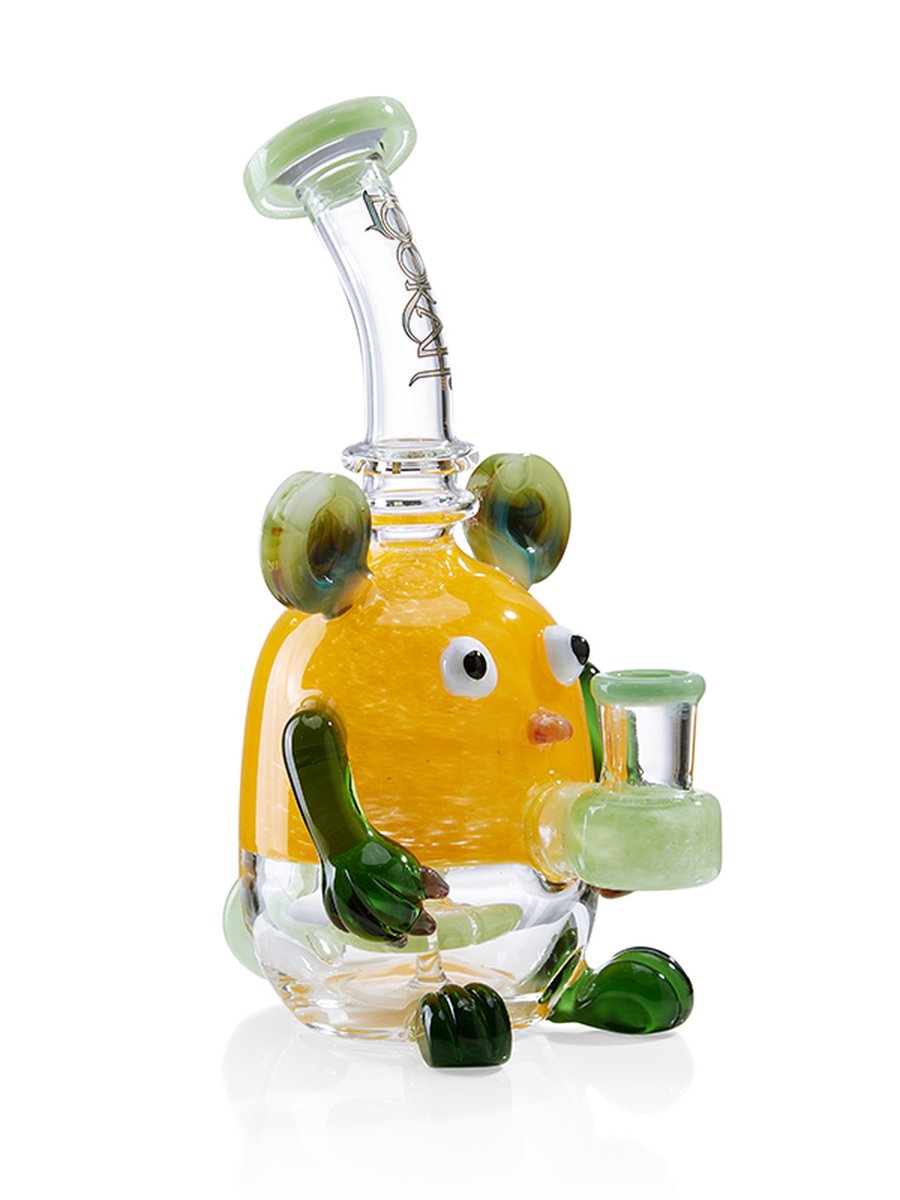 8" Apple Mickey Bong, Colors: Green, 3 image
