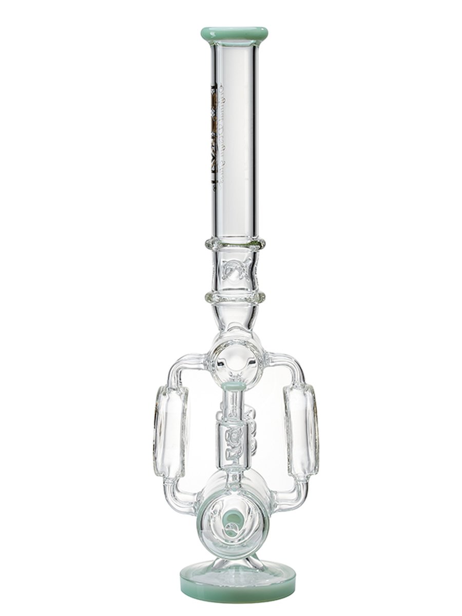 Lookah Bong 21" Glass Recycler Super Filtration Ice Water Pipe - Clear Black, Colors: Clear Black, 12 image Lookah Bong 21" Glass Recycler Super Filtration Ice Water Pipe - Clear Black, Colors: Clear Black, 12 image