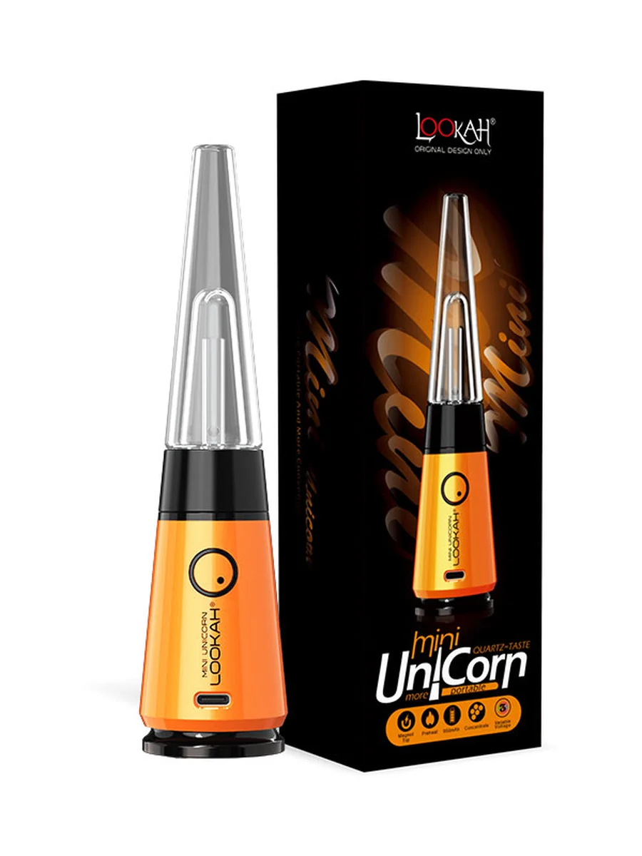 LOOKAH Unicorn Mini Electric Dab Rigs orange LOOKAH Unicorn Mini Electric Dab Rigs orange