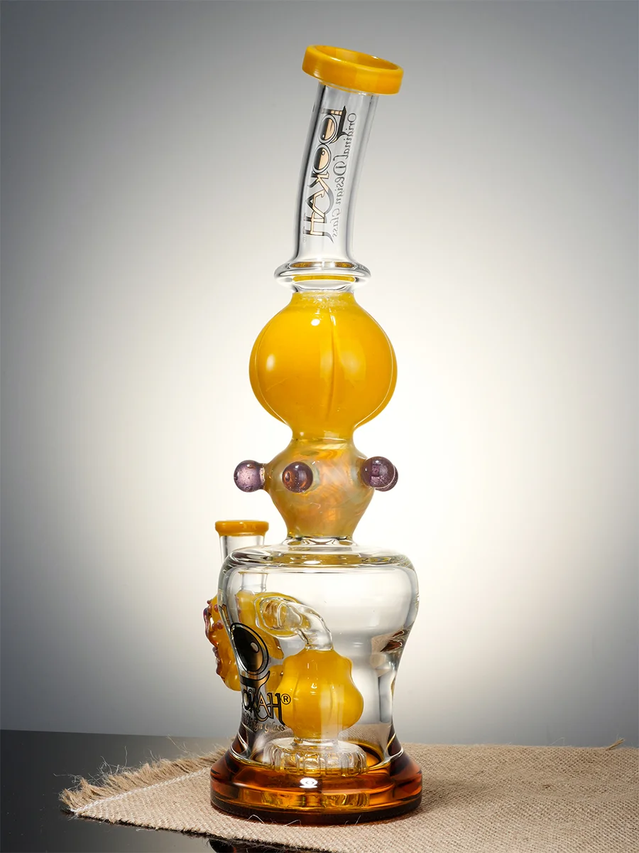 Lookah Bong Lanterns Glass Water Pipe, Color: Yellow, 3 image Lookah Bong Lanterns Glass Water Pipe, Color: Yellow, 3 image