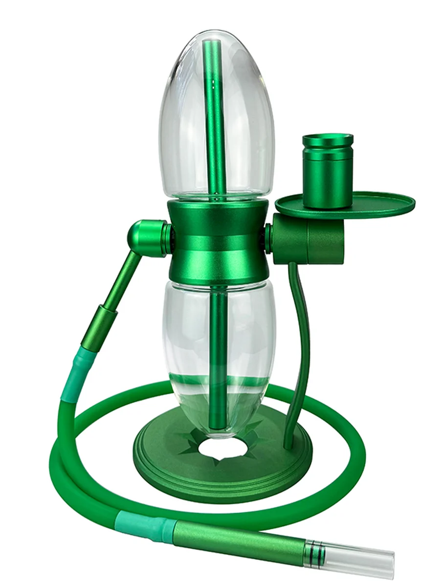 Lightbulb 360° Rotating Gravity Bong Green