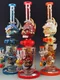 Lookah Bong 14.5 " Cool Dark Humor Skull Glass Water Pipe, Colors: ASST-BOX