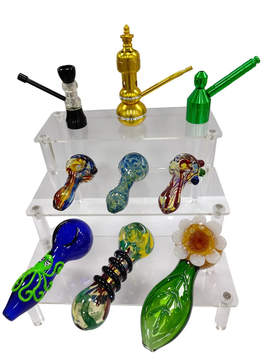 9PCS Glass Pipe and Metal Smoking Pipes Kit2 9PCS Glass Pipe and Metal Smoking Pipes Kit2