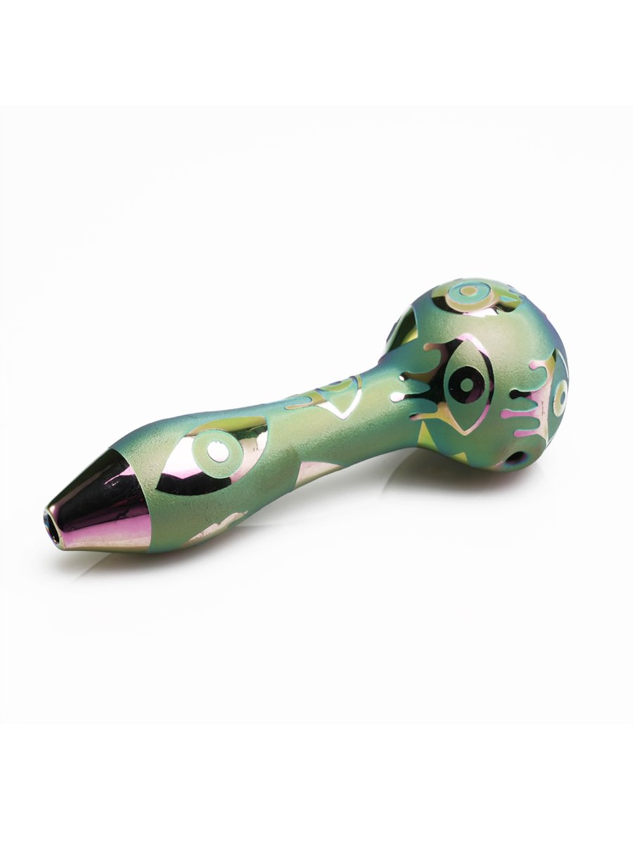 Electroplated Cyclops Glass Pipe
