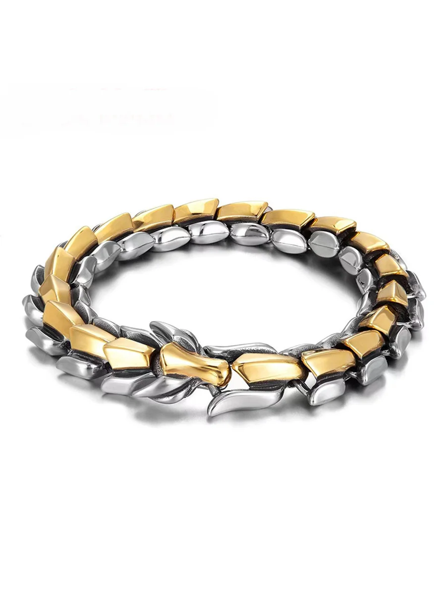 Dragon Backbone Bracelet, Color: Silver, Size: 19CM, 2 image