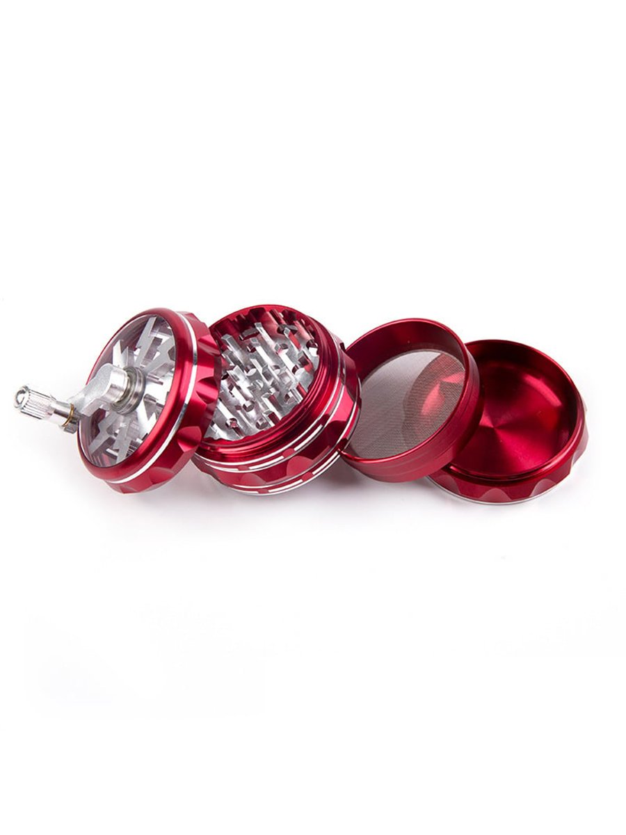 Aluminum Alloy Hand Crank Herb Grinder4 Aluminum Alloy Hand Crank Herb Grinder4