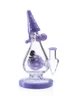Lookah Bong 9" Mini Cute Polka Dot Monster Water Pipe purple side Lookah Bong 9" Mini Cute Polka Dot Monster Water Pipe purple side