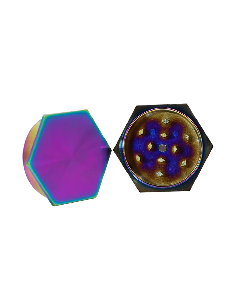 2 Layer Herb Grinder Hexagonal2
