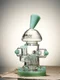 Lookah Bong 8” Mini Recycler Percolator Steampunk Water Pipe Clear Green