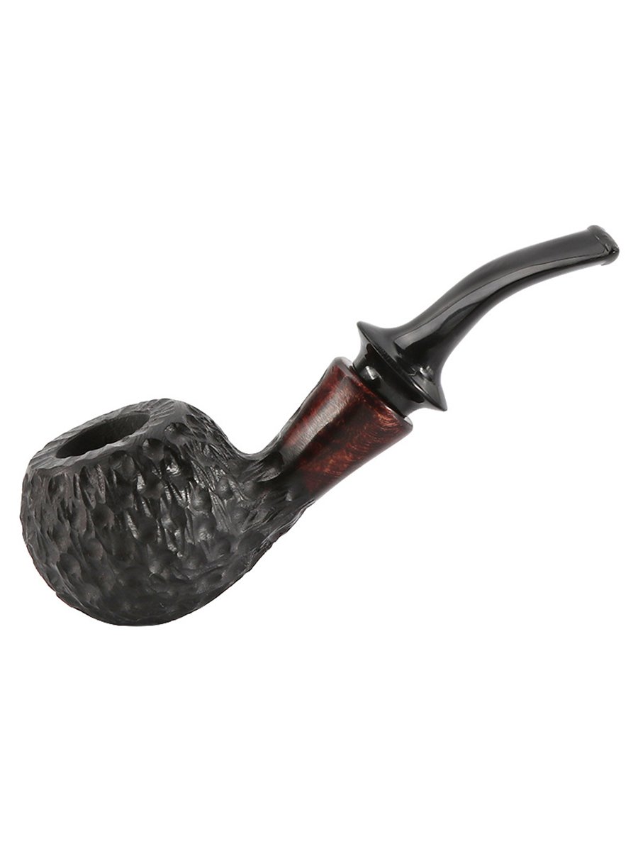 Curved Palm Style Stone Camellia Wood Pipe, 5 image