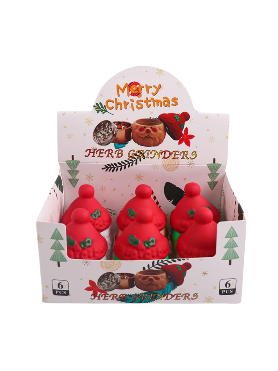 6PCS Lovely Christmas 4 Layer Metal Grinder, 3 image