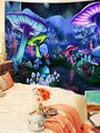 Trippy Mushroom Tapestry