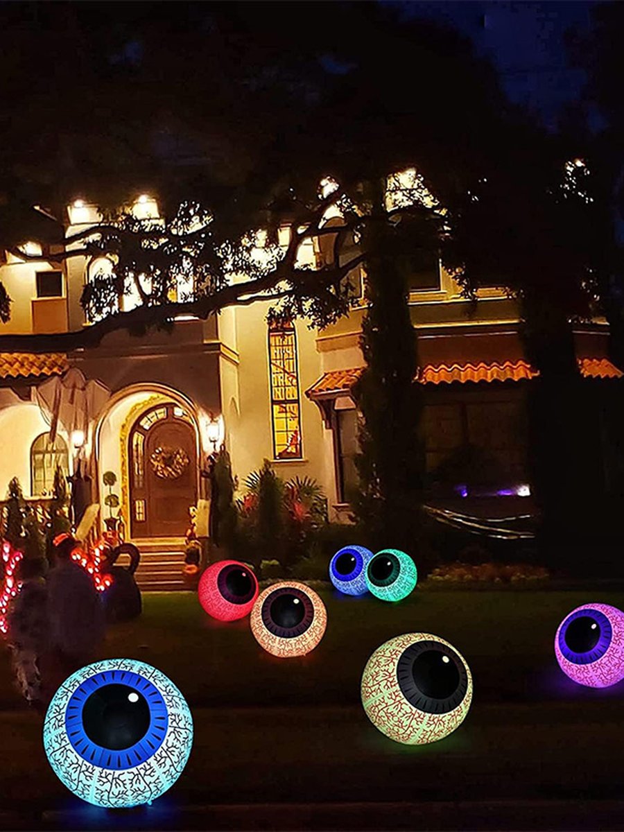 Halloween Inflatable LED Remote-Controlled Glow Eyes Halloween Inflatable LED Remote-Controlled Glow Eyes