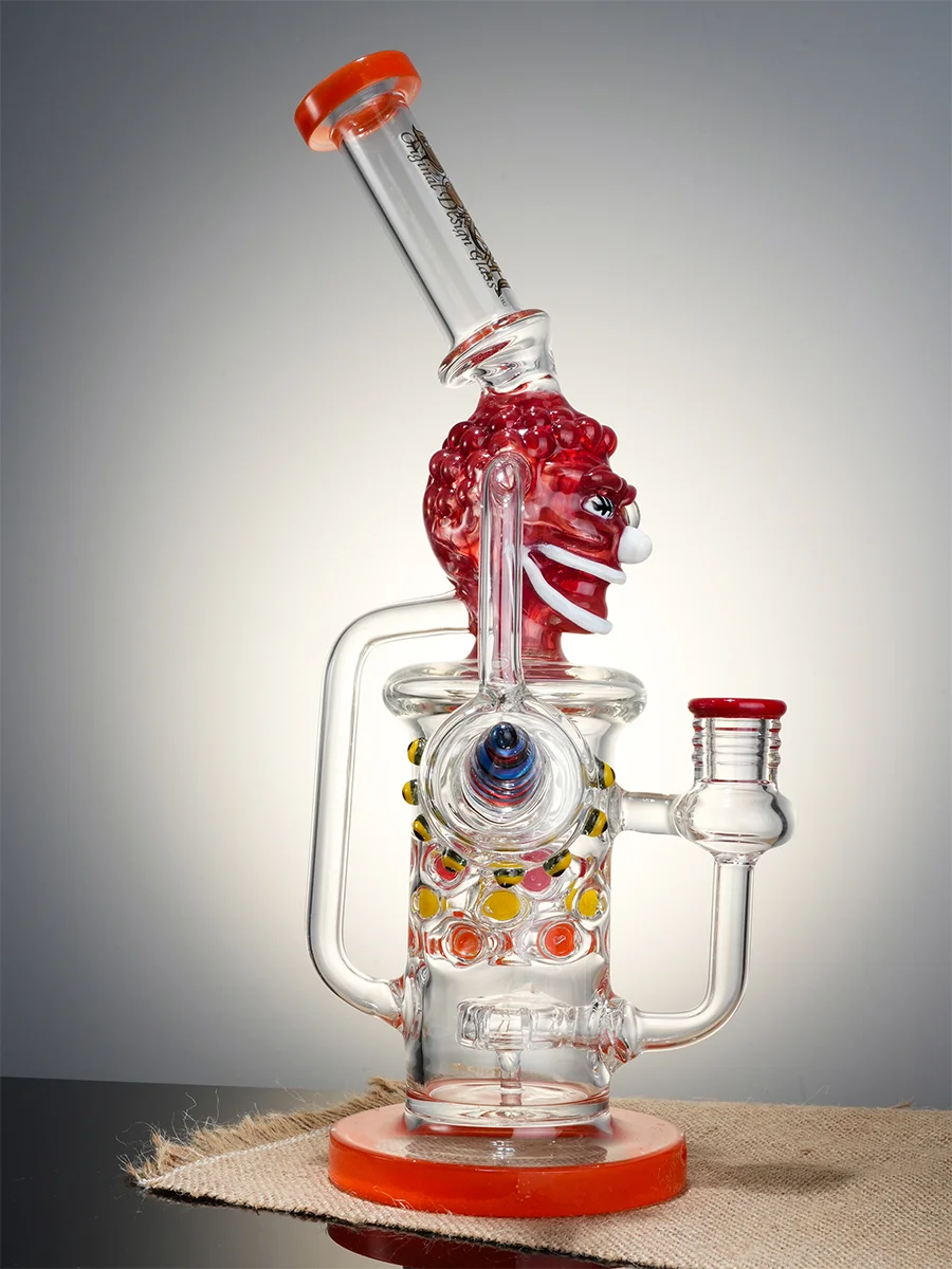 13.5" Cool Weird Skull Glass Water Pipe5 13.5" Cool Weird Skull Glass Water Pipe5