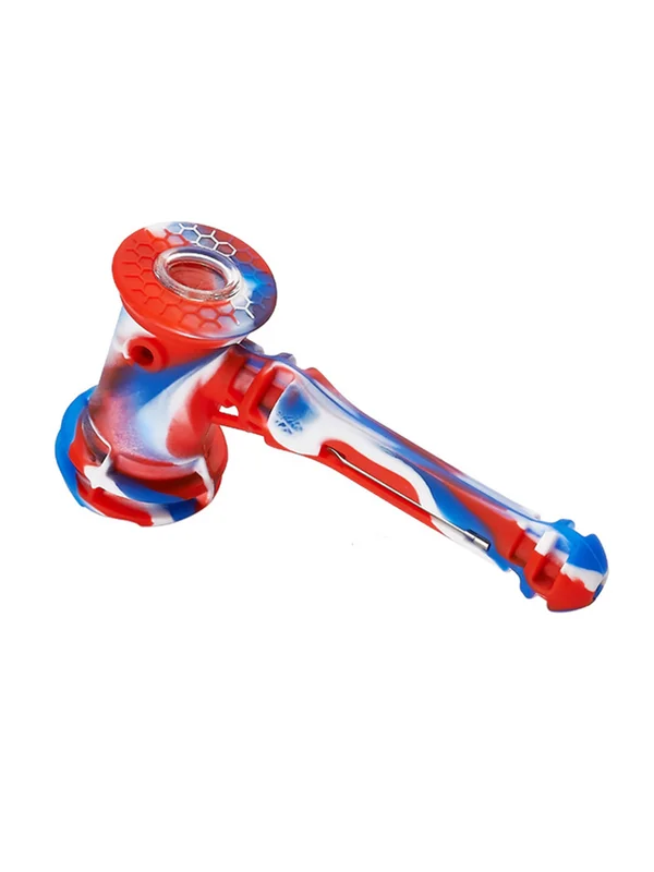 Silicone Hand Pipe With Dab Tool Silicone Hand Pipe With Dab Tool