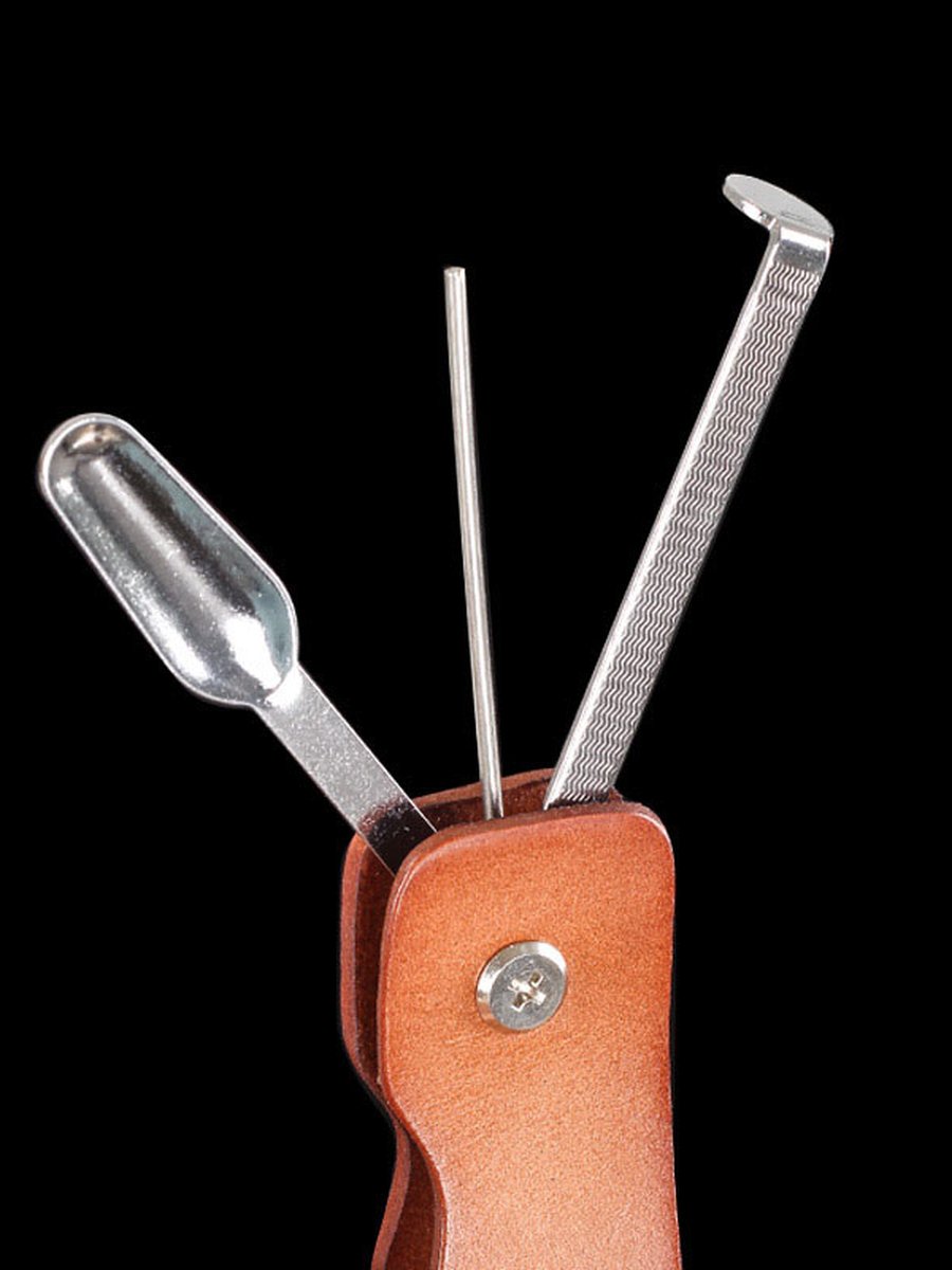 Leather Pipe Stand Holder Cleaning Tools Leather Pipe Stand Holder Cleaning Tools