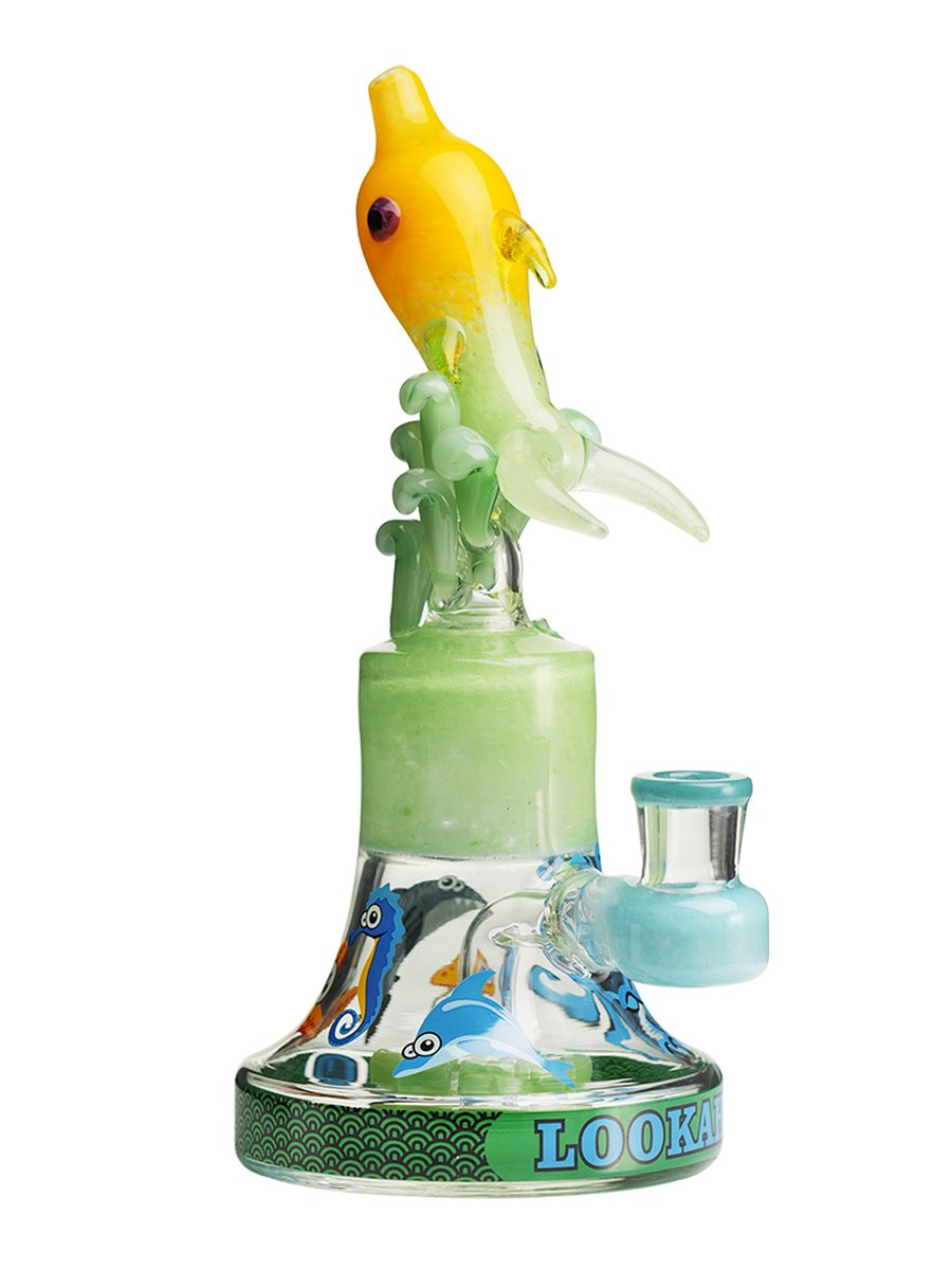 Lookah Rig 8.5" Cool Ocean World Artistic Dab Rig - Yellow, Colors: Yellow, 4 image Lookah Rig 8.5" Cool Ocean World Artistic Dab Rig - Yellow, Colors: Yellow, 4 image