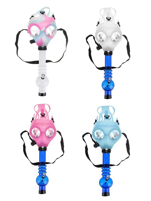 Classic Glow-in-the-Dark Transfer Silicone Gas Mask Bong Classic Glow-in-the-Dark Transfer Silicone Gas Mask Bong