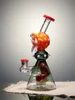 10 inch Monster Head Perc Beaker Glass Bong Orange Side 10 inch Monster Head Perc Beaker Glass Bong Orange Side