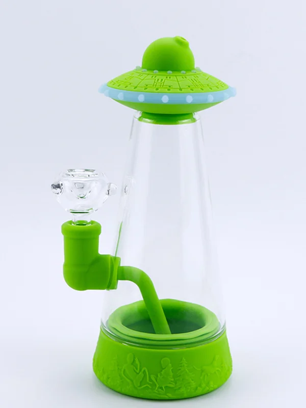 UFO Silicone Bong green UFO Silicone Bong green
