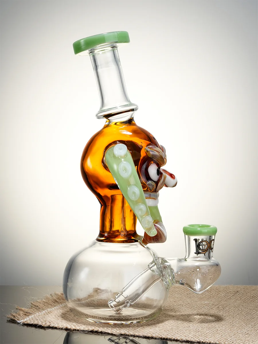 Lookah Rig 8" Mini Cool Tyrannosaurus Rex Skull Dab Rig, Colors: Green, 6 image Lookah Rig 8" Mini Cool Tyrannosaurus Rex Skull Dab Rig, Colors: Green, 6 image