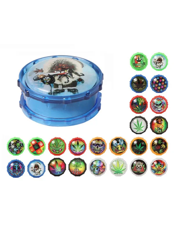 2pcs 52mm 2 Layer Herb Grinder