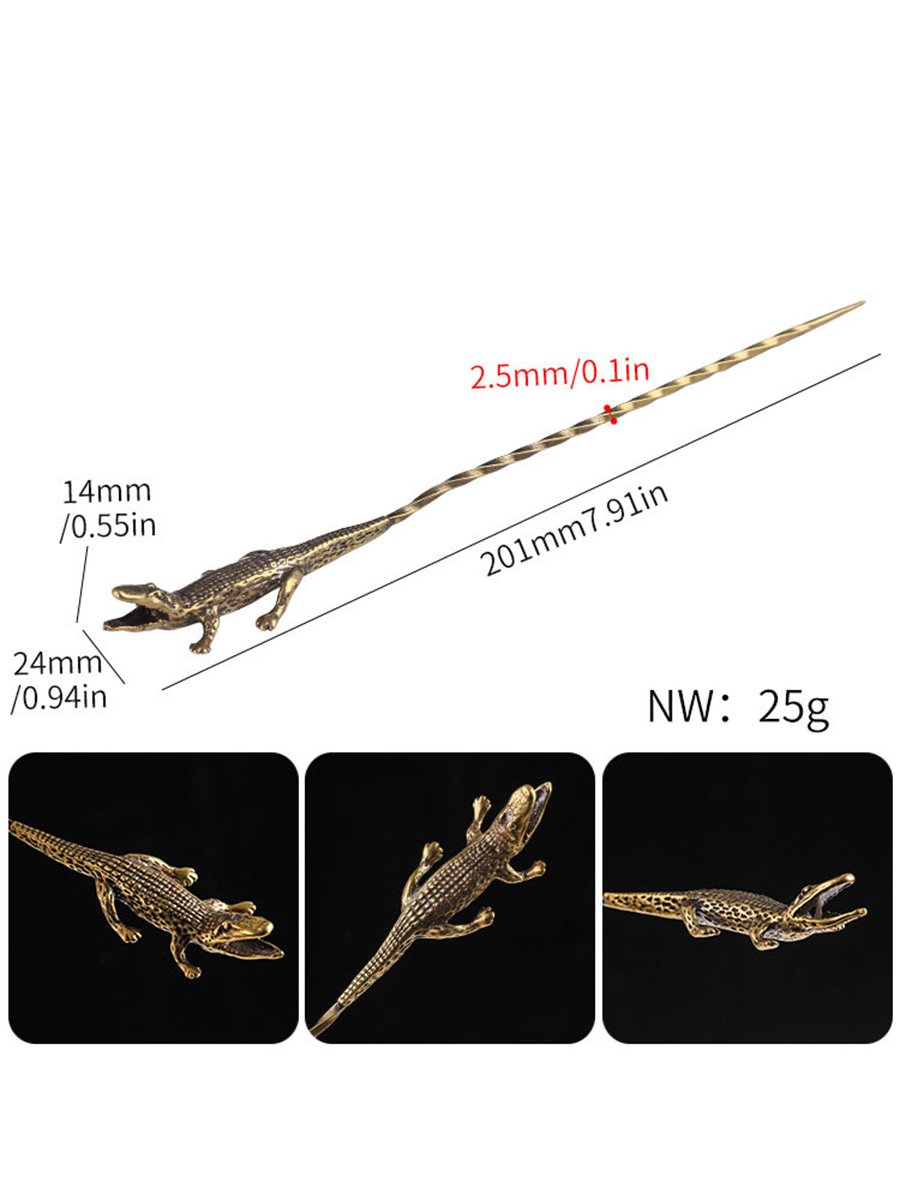 Brass Cigar Pin & Draw Tool, Attribute: Tiger , 7 image Brass Cigar Pin & Draw Tool, Attribute: Tiger , 7 image