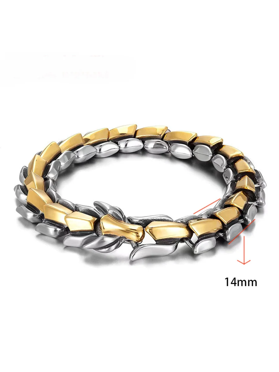 Dragon Backbone Bracelet, Color: Silver, Size: 19CM, 3 image