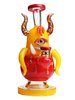 Lookah Bong 8" Mini One-Eyed Big-Bellied Monster Glass Water Pipe - Green, Colors: Green, 8 image