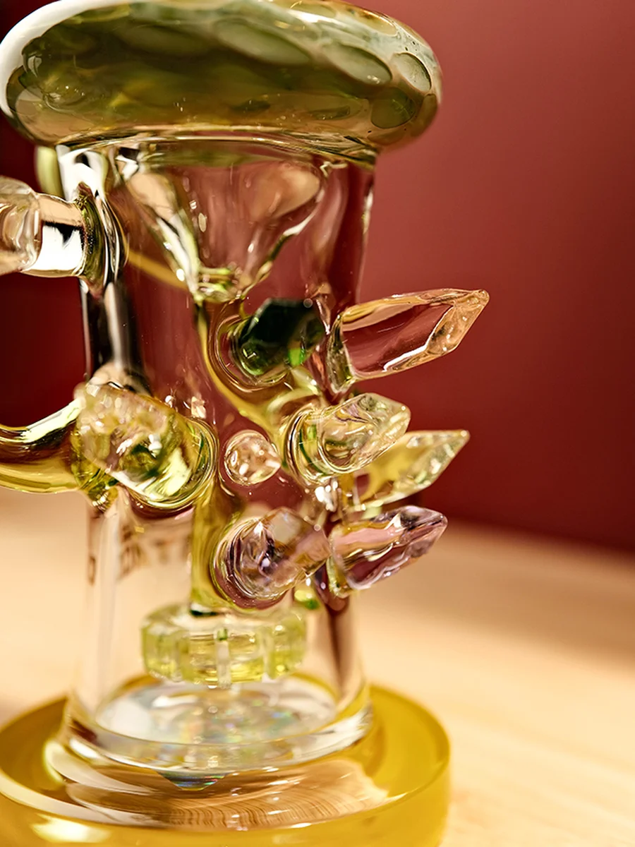 16” Recycler Geode Glass Bong, 3 image