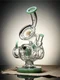 11” Recycler Tripled Chamber Horn Bong green