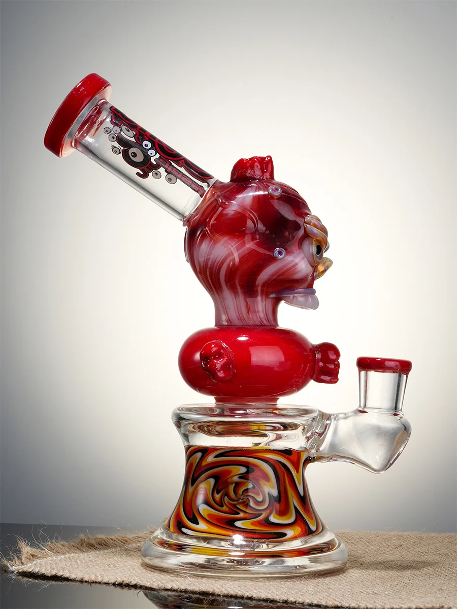 8.5" Mini Cool Skull Dab Rig6 8.5" Mini Cool Skull Dab Rig6