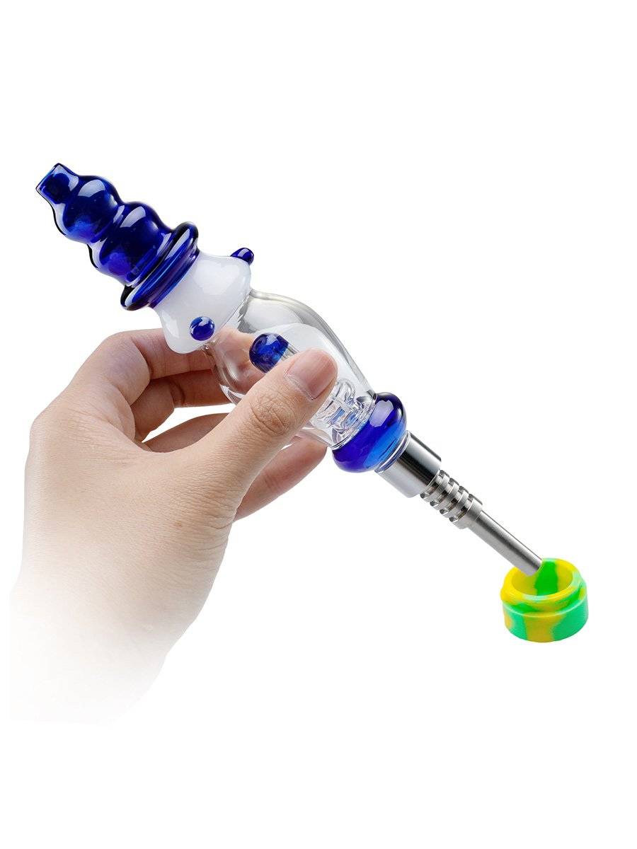 Large Pagoda Glass Nectar Collector, 2 image Large Pagoda Glass Nectar Collector, 2 image