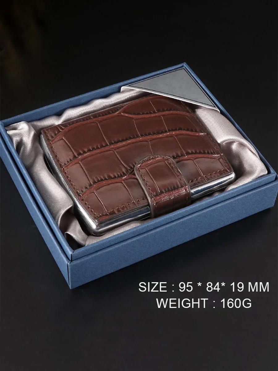 PU Leather Cigarette Case (Holds 10 cigarettes) Brown PU Leather Cigarette Case (Holds 10 cigarettes) Brown