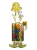 Lookah 10" Cute & Trippy Mushroom Showerhead Perc Glass Bong, Color: Discoloration Lookah 10" Cute & Trippy Mushroom Showerhead Perc Glass Bong, Color: Discoloration