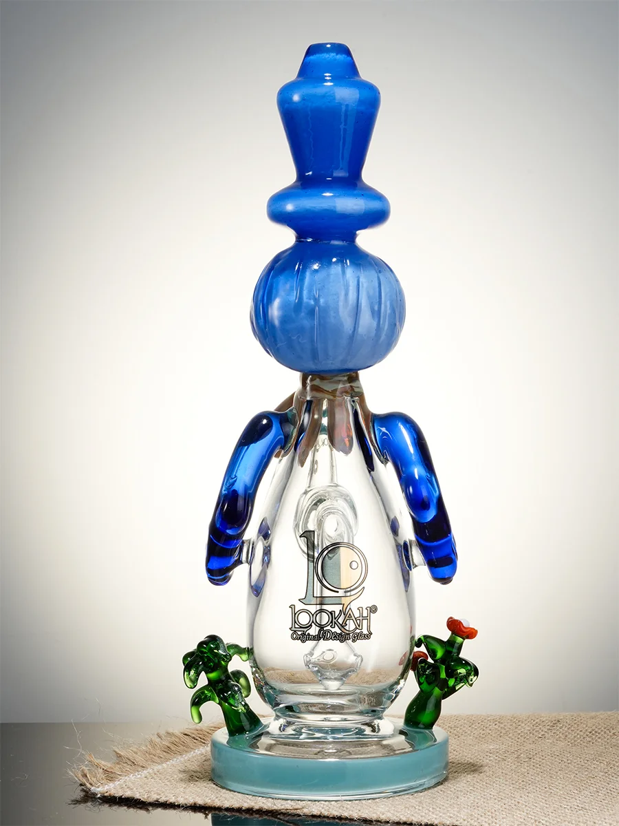 9.5&quot; Cute Garden Snowman Dab Rig blue5