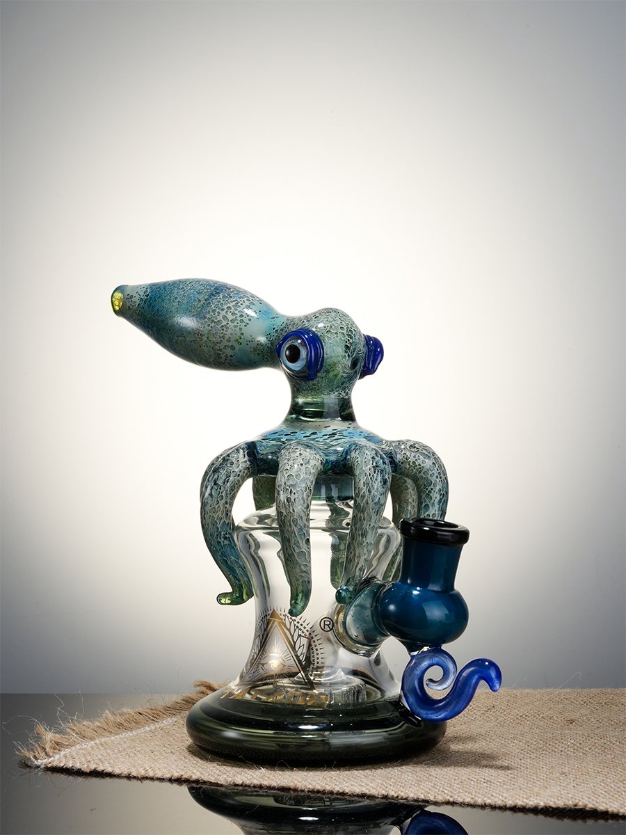 6.5&quot; Cool Novelty Mini Octopus Glass Bong2