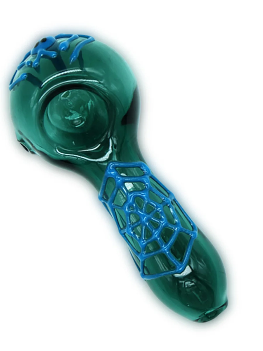 4" Green Spider Web Pipe 4" Green Spider Web Pipe