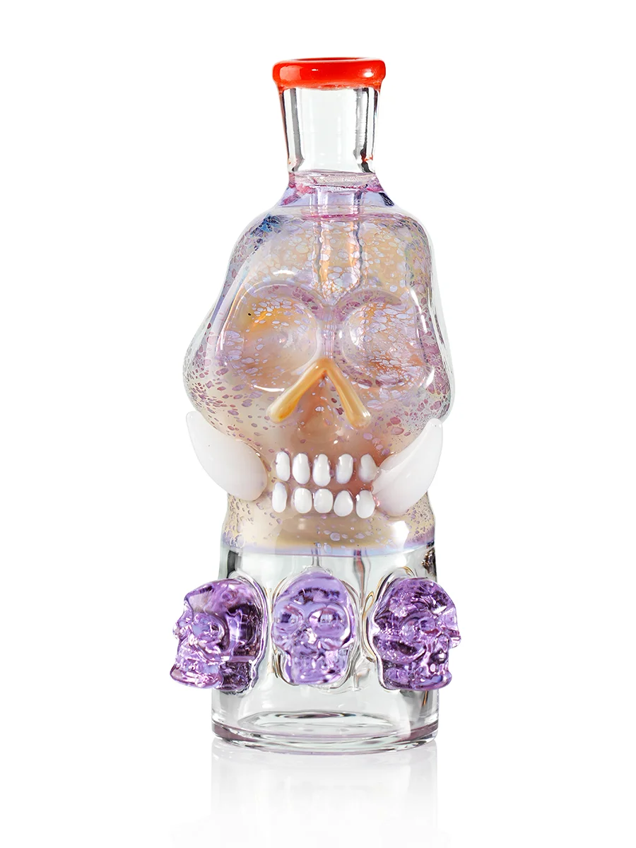 Fanged Skull Ash Catcher orange