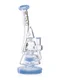mesmerizing clear pyramid bong blue side
