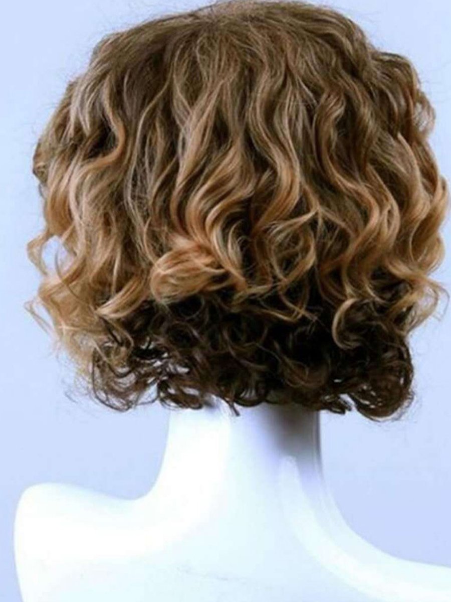 Men&#039;s Short Curly Wig