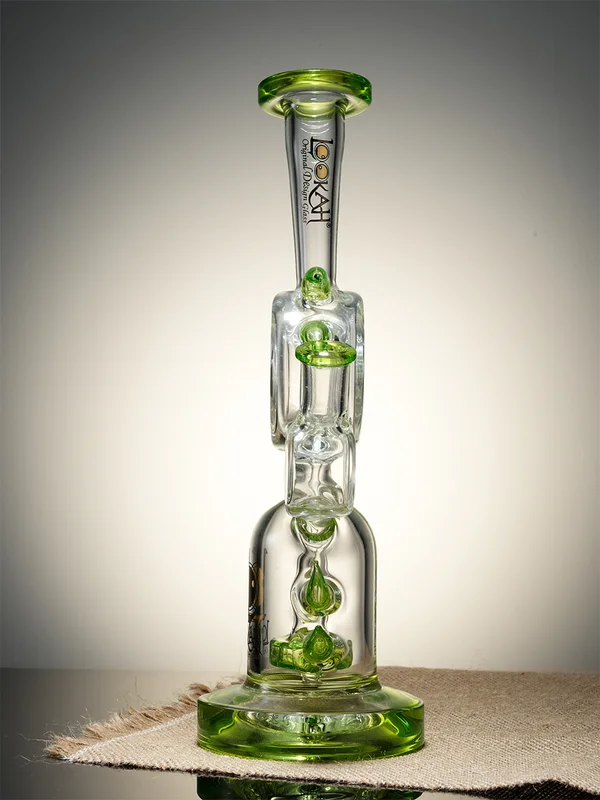 Lookah Bong 10.2" Tentacle Bird Recycler Water Pipe, Colors: Green, 2 image Lookah Bong 10.2" Tentacle Bird Recycler Water Pipe, Colors: Green, 2 image