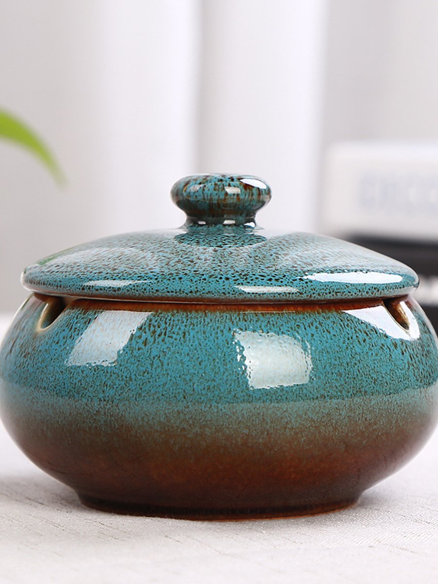 Windproof Ceramic Ashtray, Color: Pink, 5 image Windproof Ceramic Ashtray, Color: Pink, 5 image