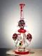 Lookah Bong 15" Cool Exotic Monster Glass Water Pipe, Colors: Red