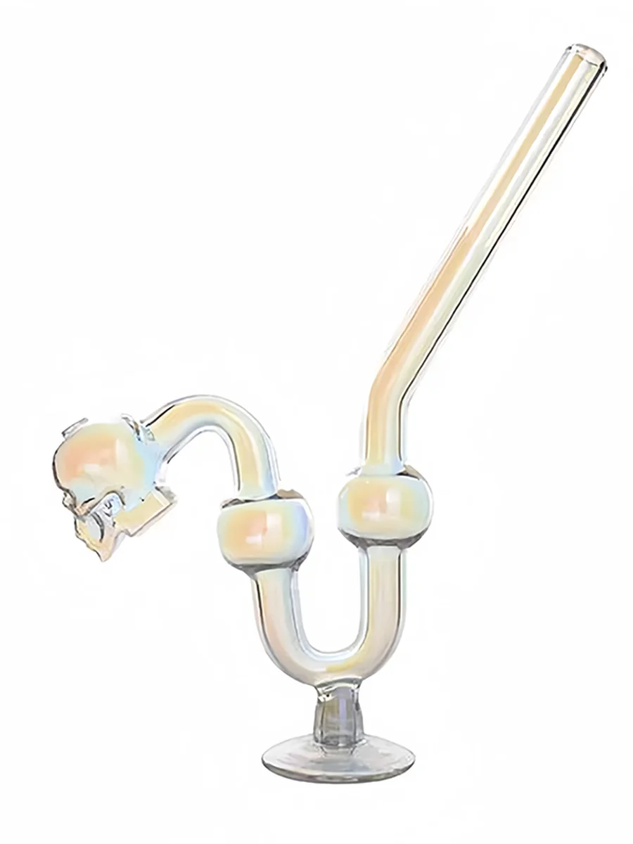 Electroplated Skull Water Oil Burner Water Pipe Electroplated Skull Water Oil Burner Water Pipe