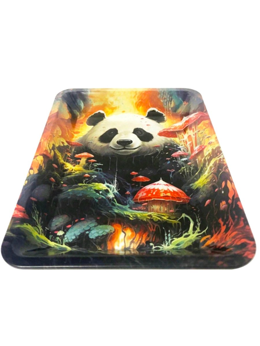 Panda Tinplate Rolling Tray Panda Tinplate Rolling Tray
