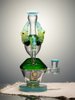 Lookah 10" Cool colorful Ox horn Glass Bong, Color: Green Lookah 10" Cool colorful Ox horn Glass Bong, Color: Green
