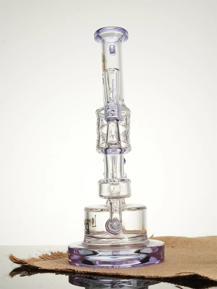 Lookah Bong 10" Cool Recycler Klein Handgun Water Pipe Clear Green, Colors: Clear Green, 7 image
