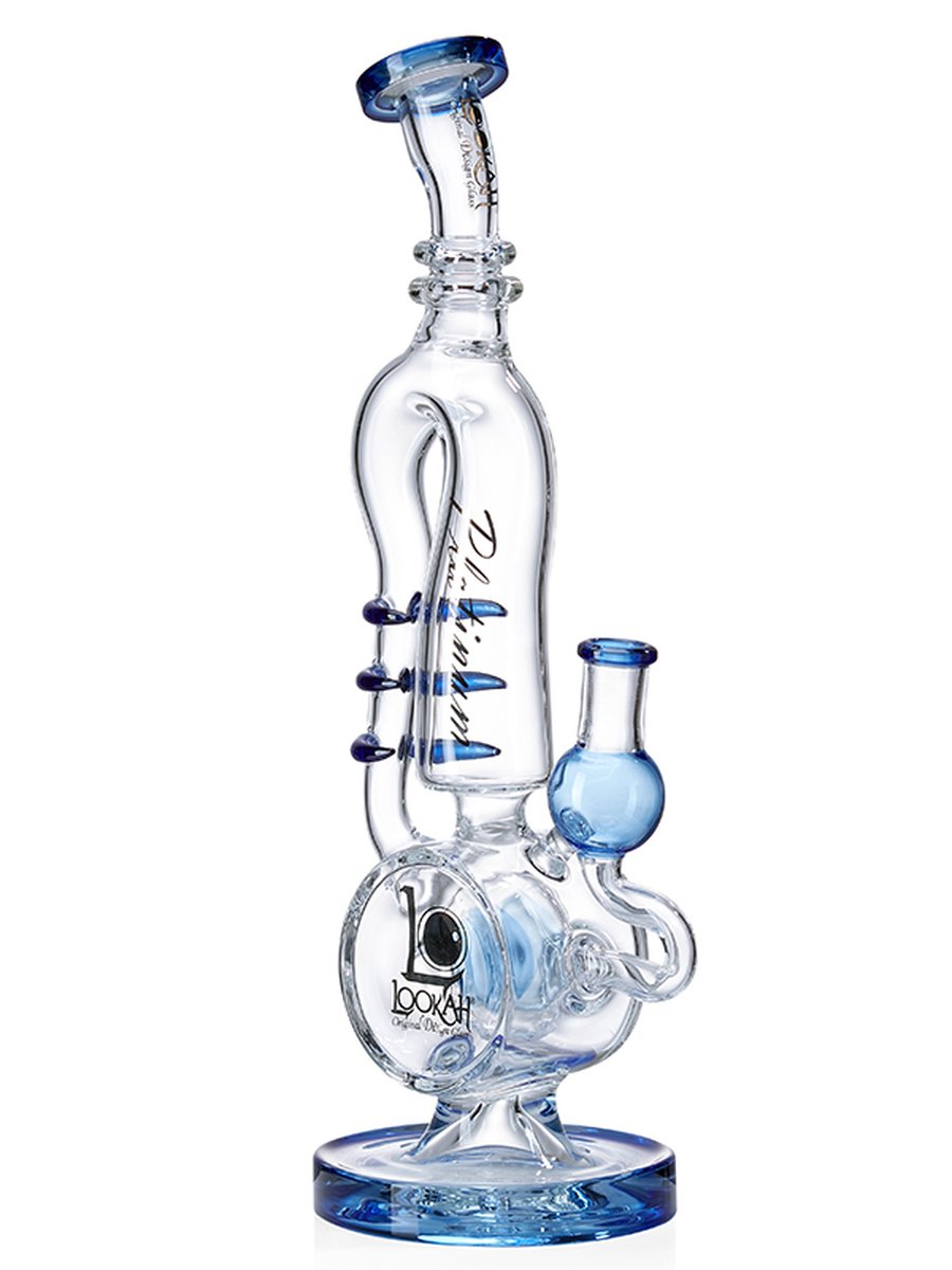 WPC806 Water Pipe, Colors: Clear Blue, 2 image WPC806 Water Pipe, Colors: Clear Blue, 2 image